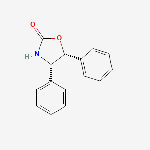 Chemical structure of (4S,5R)-4,5-Diphenyl-2-oxazolidinone