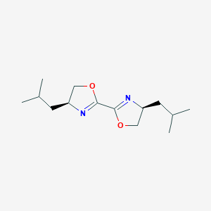 Chemical structure of (4S,4'S)-4,4'-Diisobutyl-4,4',5,5'-tetrahydro-2,2'-bioxazole