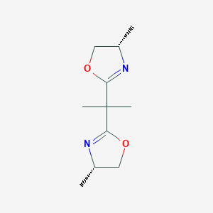 Chemical structure of (4S,4'S)-2,2'-(Propane-2,2-diyl)bis(4-methyl-4,5-dihydrooxazole)