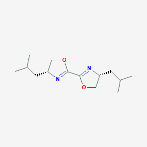 Chemical structure of (4R,4'R)-4,4'-Diisobutyl-4,4',5,5'-tetrahydro-2,2'-bioxazole