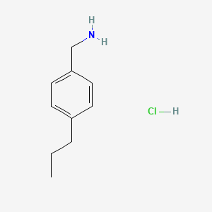 Chemical structure of (4-Propylphenyl)methanamine hydrochloride