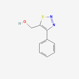 Chemical structure of (4-Phenyl-1,2,3-thiadiazol-5-yl)methanol