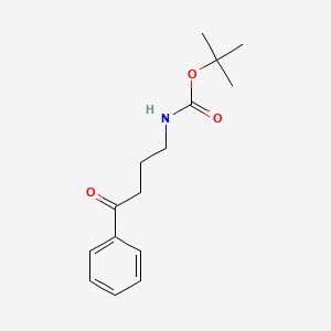 Chemical structure of tert-Butyl (4-oxo-4-phenylbutyl)carbamate