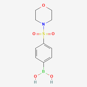 Chemical structure of (4-morpholin-4-ylsulfonylphenyl)boronic acid