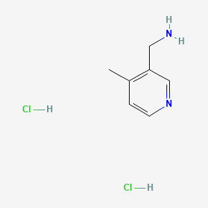 Chemical structure of (4-Methylpyridin-3-yl)methanamine dihydrochloride