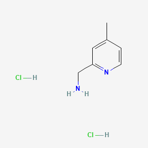 Chemical structure of (4-Methylpyridin-2-yl)methanamine dihydrochloride