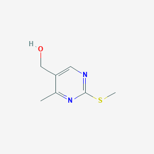 Chemical structure of (4-Methyl-2-(methylthio)pyrimidin-5-yl)methanol