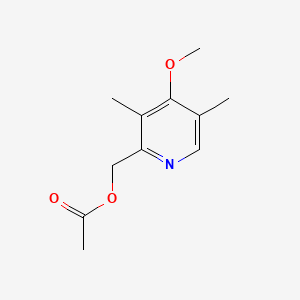 Chemical structure of 2-(Acetoxymethyl)-4-methoxy-3,5-dimethylpyridine