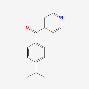Chemical structure of (4-Isopropylphenyl)(pyridin-4-yl)methanone