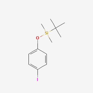 Chemical structure of (4-iodophenoxy)(tert-butyl)dimethylsilane