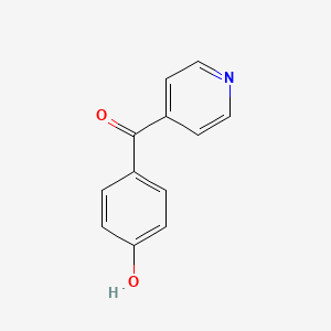 Chemical structure of 4-Hydroxyphenyl 4-pyridyl ketone