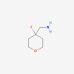 Chemical structure of (4-fluorotetrahydro-2H-pyran-4-yl)MethanaMine