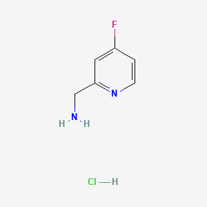Chemical structure of (4-Fluoropyridin-2-yl)methanamine hydrochloride