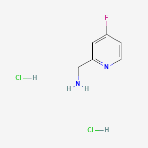 Chemical structure of (4-Fluoropyridin-2-yl)methanamine dihydrochloride