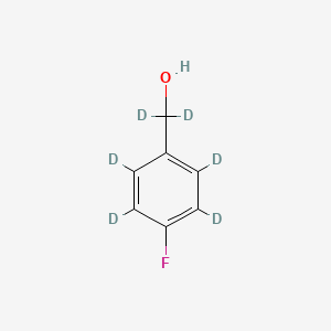 Chemical structure of 4-Fluorobenzyl-d6 Alcohol