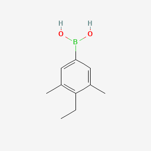Chemical structure of 4-Ethyl-3,5-dimethylphenylboronic acid