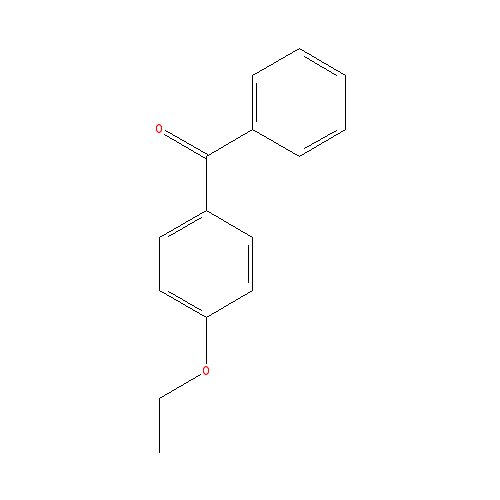 Chemical structure of 4-Ethoxybenzophenone