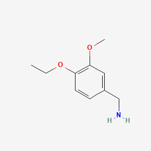 Chemical structure of (4-Ethoxy-3-methoxyphenyl)methanamine