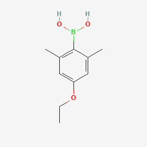 Chemical structure of (4-Ethoxy-2,6-dimethylphenyl)boronic acid