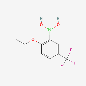 Chemical structure of 4-Ethoxy-2-(trifluoromethyl)phenylboronic acid