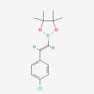 Chemical structure of (4-Chlorophenyl)vinylboronic acid pinacol ester