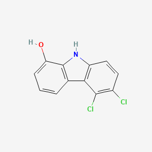 Chemical structure of (4-Chlorophenyl)(6-chloropyridin-3-yl)methanone