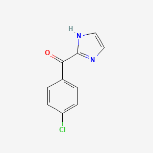 Chemical structure of (4-Chlorophenyl)(1H-imidazol-2-yl)methanone