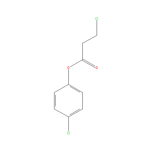 Chemical structure of 4-Chlorophenyl 3-chloropropanoate