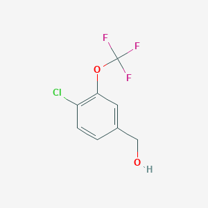 Chemical structure of (4-Chloro-3-(trifluoromethoxy)phenyl)methanol