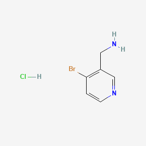 Chemical structure of (4-Bromopyridin-3-yl)methanamine hydrochloride