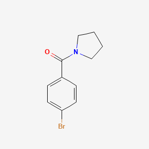 Chemical structure of (4-Bromophenyl)(pyrrolidin-1-yl)methanone