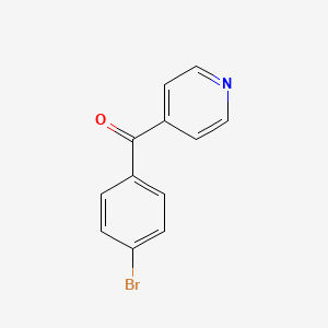 Chemical structure of (4-Bromophenyl)(pyridin-4-yl)methanone