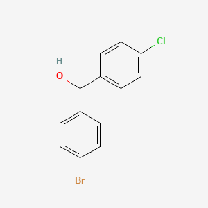 Chemical structure of (4-Bromophenyl)(4-chlorophenyl)methanol