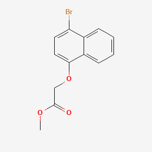 Chemical structure of (4-Bromo-naphthalen-1-yloxy)-acetic acid Methyl ester
