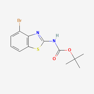 Chemical structure of (4-Bromo-benzothiazol-2-yl)-carbamic acid tert-butyl ester