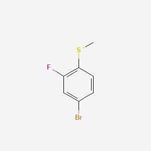 Chemical structure of 4-Bromo-2-fluorothioanisole