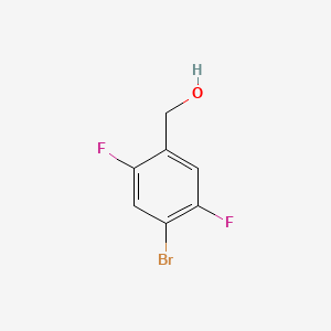 Chemical structure of (4-Bromo-2,5-difluorophenyl)methanol