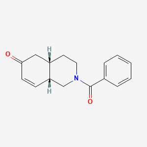 Chemical structure of (4aS,8aS)-2-Benzoyl-1,3,4,4a,5,8a-hexahydro-6(2H)-isoquinolinone