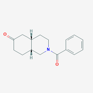 Chemical structure of (4aS,8aR)-2-Benzoyloctahydro-6(2H)-isoquinolinone
