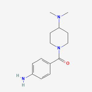 Chemical structure of (4-Aminophenyl)-(4-dimethylaminopiperidin-1-yl)methanone