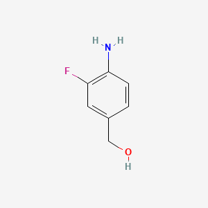 Chemical structure of (4-Amino-3-fluorophenyl)methanol