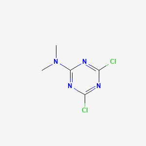 Chemical structure of 2,4-Dichloro-6-(dimethylamino)-1,3,5-triazine