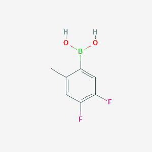 Chemical structure of (4,5-Difluoro-2-methylphenyl)boronic acid