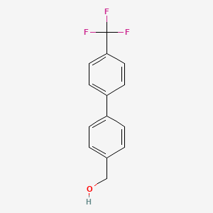 Chemical structure of (4'-(Trifluoromethyl)-[1,1'-biphenyl]-4-yl)methanol