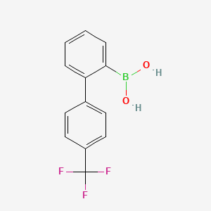 Chemical structure of (4'-(Trifluoromethyl)-[1,1'-biphenyl]-2-yl)boronic acid