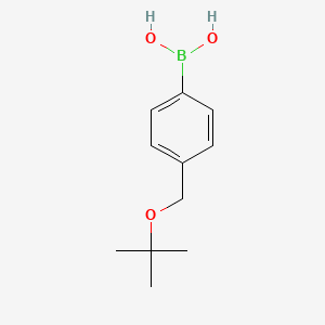 Chemical structure of 4-(tert-Butoxymethyl)benzeneboronic acid