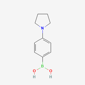 Chemical structure of (4-pyrrolidin-1-ylphenyl)boronic Acid