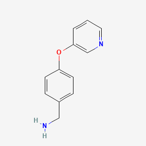 Chemical structure of (4-(Pyridin-3-yloxy)phenyl)methanamine