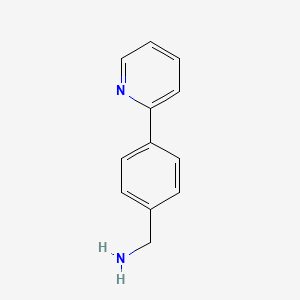 Chemical structure of (4-(Pyridin-2-yl)phenyl)methanamine