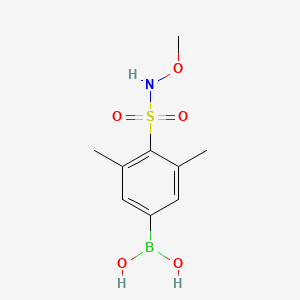 Chemical structure of (4-(N-Methoxysulfamoyl)-3,5-dimethylphenyl)boronic acid